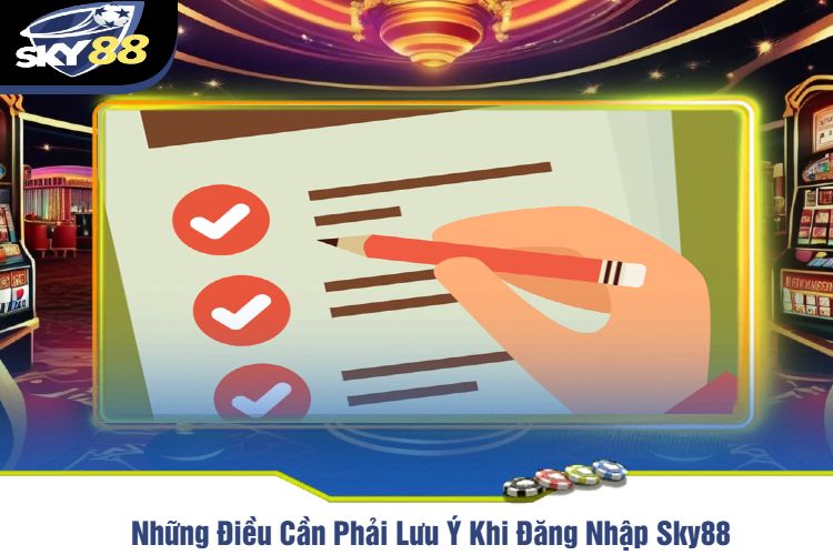 Những Điều Cần Phải Lưu Ý Khi Đăng Nhập Sky88