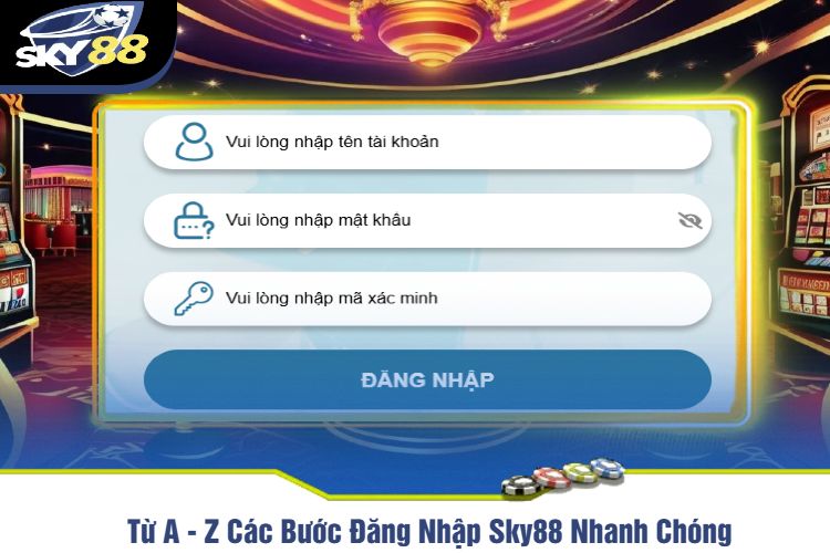 Từ A - Z Các Bước Đăng Nhập Sky88 Nhanh Chóng